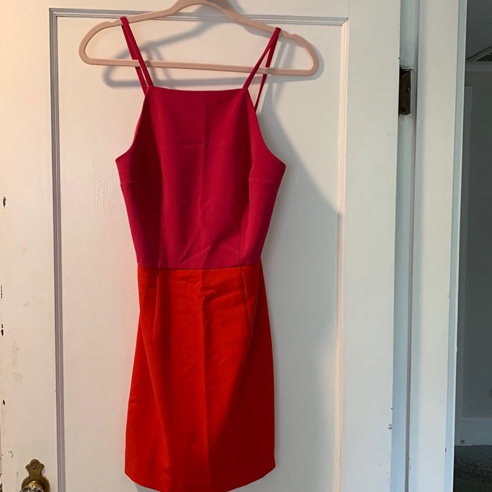French connection color block dress